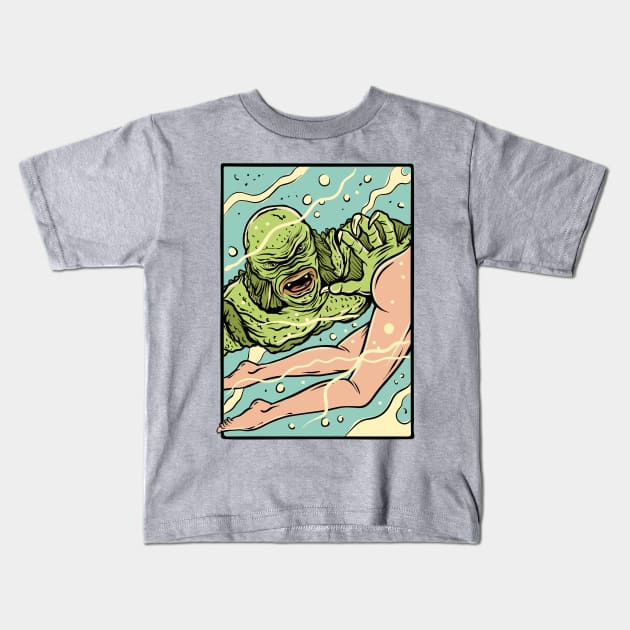 From the Black Lagoon Kids T-Shirt by Greendevil